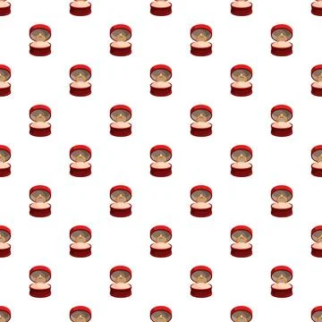 Engagement ring boxes creating seamless pattern background Stock Illustration