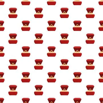 Engagement ring boxes creating a seamless pattern background Stock Illustration