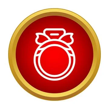 Engagement ring displaying gift box icon Stock Illustration