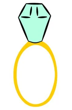 Engagement Ring Stock Illustration