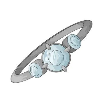Engagement Ring illustration Stock Illustration