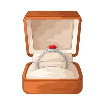 Engagement Ring illustration Stock Illustration