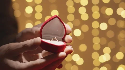 This engagement ring is the key to their future happiness and unforgettable love Stock Footage 260327378