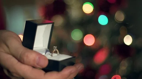 Engagement Ring Proposal Close Up Hands. 動画素材 71193028