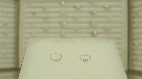 Engagement rings close up Stock Footage 54244184