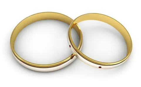 Engagement rings Stock Illustration