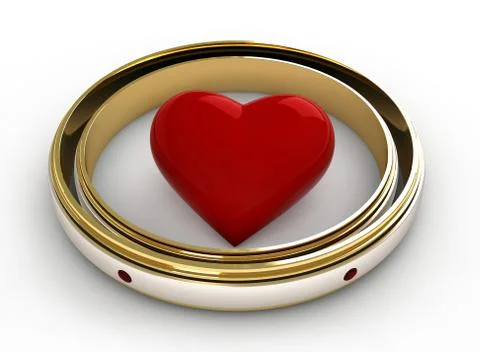 Engagement rings Stock Illustration