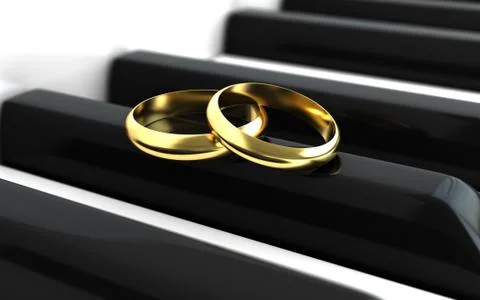 Engagement rings Stock Illustration
