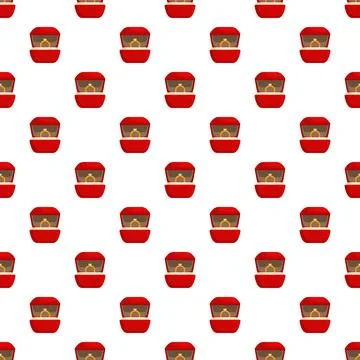 Engagement rings in red boxes pattern Stockillustratie