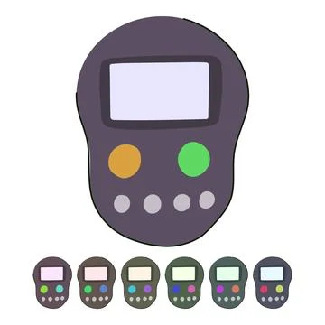 Engagement voting clicker vector cartoon graphic Stock Illustration