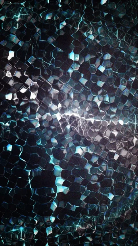 Engaging abstract animation of dynamic hexagonal shapes glowing in blue hues Stock Footage 315052738