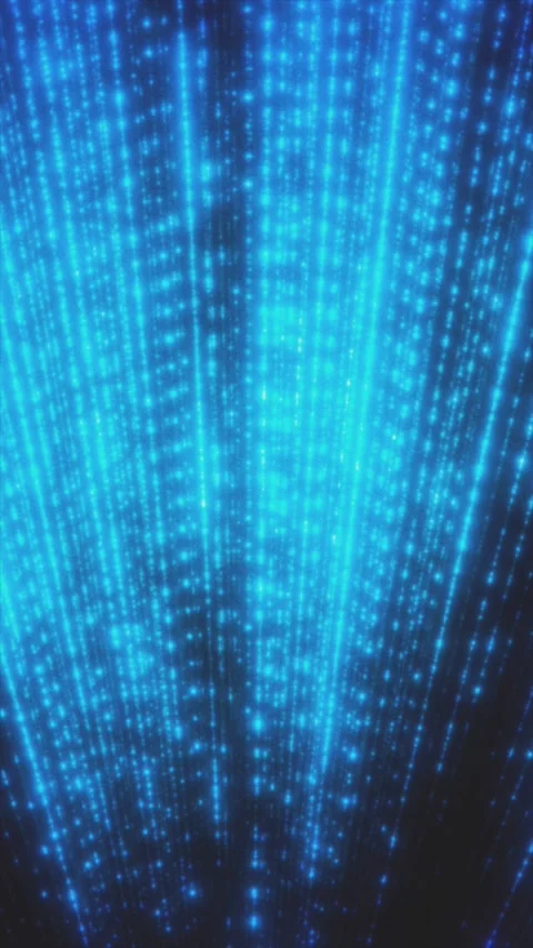 Engaging abstract animation with stunning blue lines with small particles Stock Footage 316478181