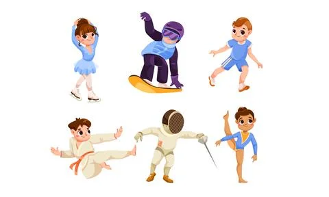 Engaging and Creative Fun Pixel Art Sports and Dance Characters Designed for Stock Illustration