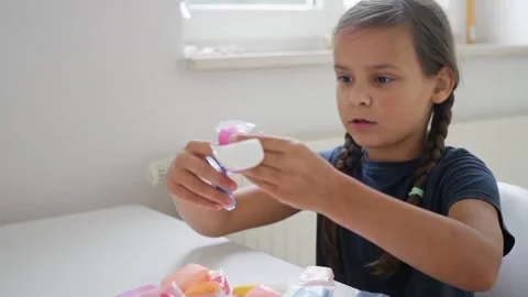 Engaging and Creative Playtime Experience with Colorful and Fun Modeling Clay Stock Footage 314986734