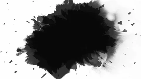 An Engaging and Dynamic Black Ink Splash Animation Suitable for Various Creative Stock Footage 310544663