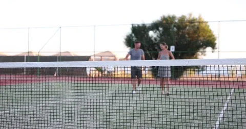 Engaging and Dynamic Tennis Match Happening on the Court Right Now, Full of Stock Footage 299290916