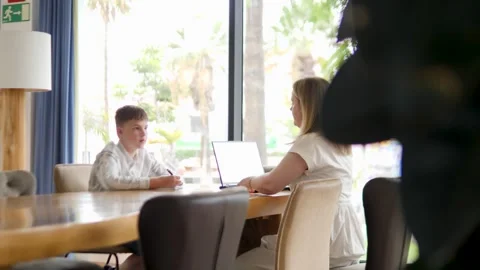 An Engaging and Productive Conversation in a Modern Workspace Setting Stock Footage 316980084