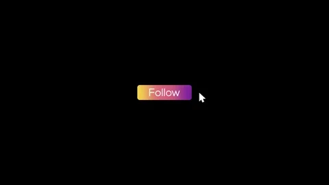Engaging animated follow button design for social media and websites Stock Footage 318665322