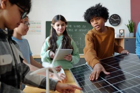 Engaging Children in Interactive Classroom Activity Stock Photos