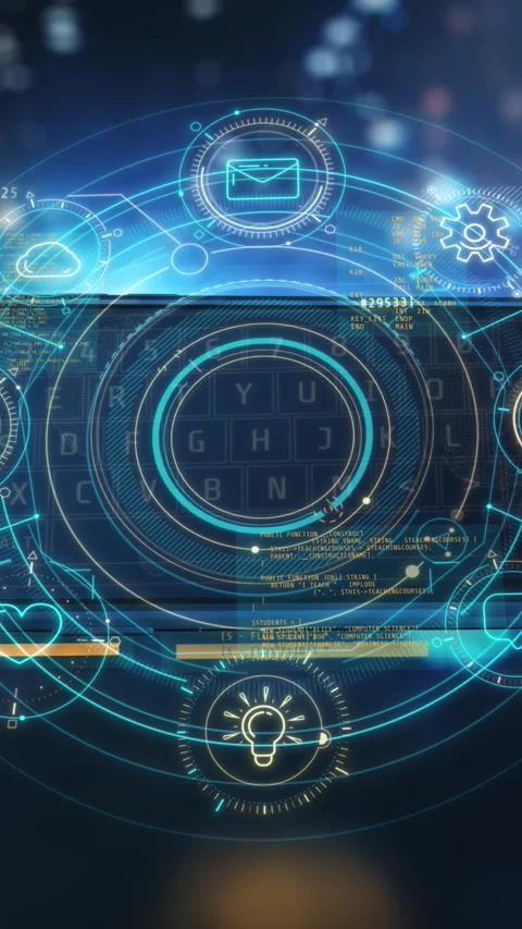 Engaging data visuals on a 3D smartphone model Stock Footage 319079917