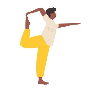 Engaging in a Dynamic Yoga Pose Can Significantly Enhance Your Overall Wellness Ilustración de archivo