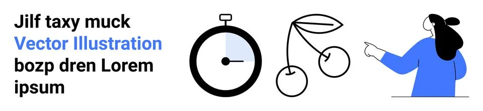 Engaging Graphic Elements for Creative Projects and Presentations 스톡 일러스트