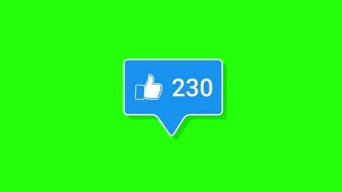 Engaging graphic showing 101 likes on a social media post against a bright .. Stock Footage 333445882