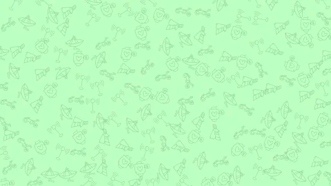 Engaging looping animation with various communication and travel doodle ico.. Stock-Footage 333488570