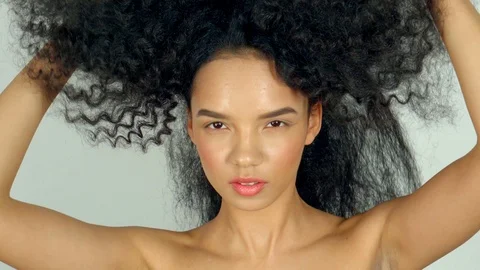 Engaging model posing indoor Stock Footage 88861150