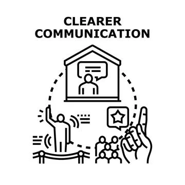Engaging in public speaking for clearer communication Illustration