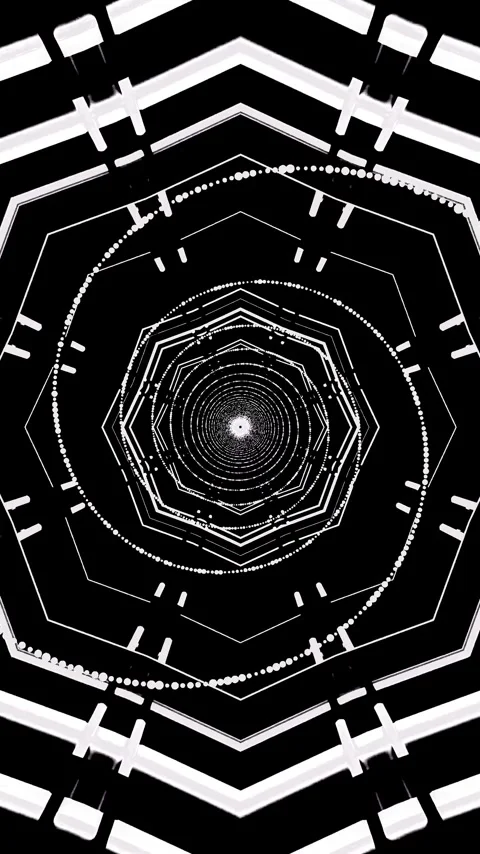 Engaging tunnel video loop creates captivating visual experience with seaml.. Stock Footage 321262946