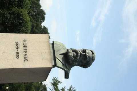 Engels statue Stock Photos