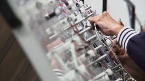 Engeneering cable system 3 Stock Footage 91839589