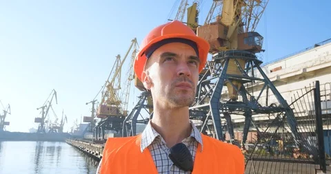 Engenire in helmet at the work Stock Footage 115780638
