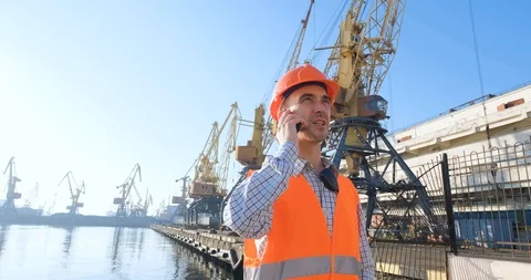 Engenire in helmet at the work Stock Footage 115780928