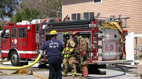 Engine 20 Stock Footage 930920