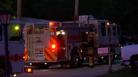 Engine 29 Stock Footage 931114