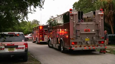 Engine 57, Squad 57 Stock Footage 931595