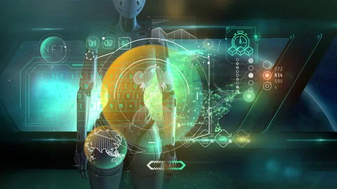 Engine and data arrays NFT, 3D render. Stock Footage 212642794