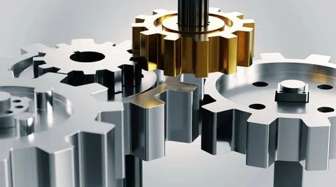 Engine and mechanical engineering Mechanical design, machine engineering o... Stock Photos