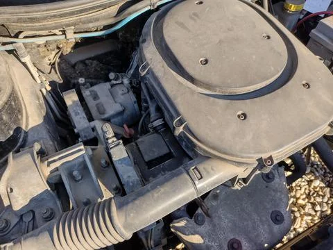 The engine and other components of a car Фото