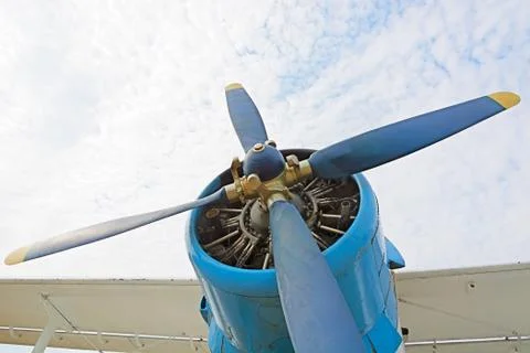 The engine and propeller plane an2. Stock Photos