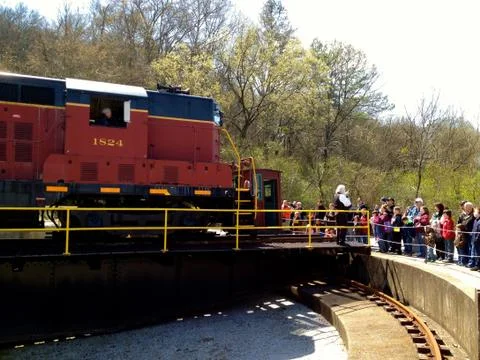 Engine and santa 2 Stockfoto's