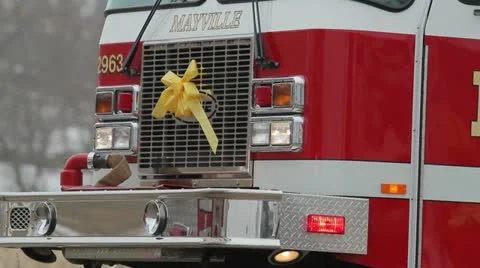 Engine and Yellow Ribbon Video stock 11180470