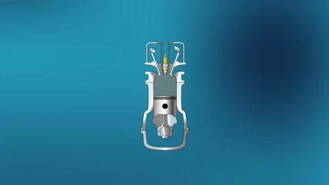 engine animation piston gas animation mo... | Stock Video | Pond5