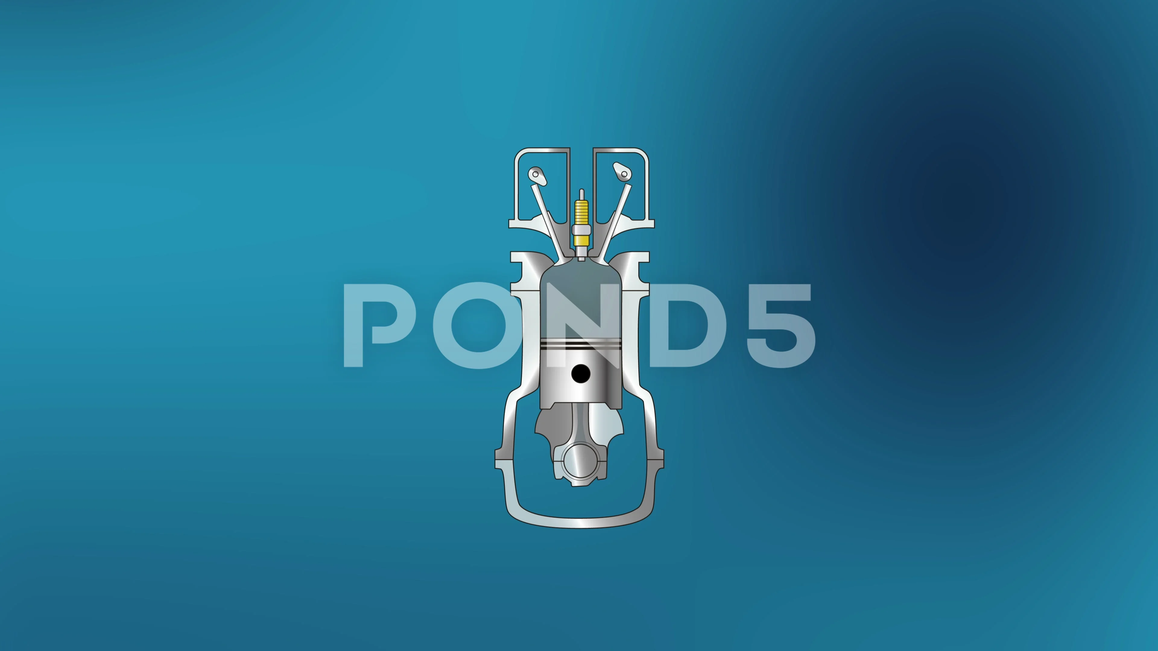 engine animation piston gas animation mo... | Stock Video | Pond5