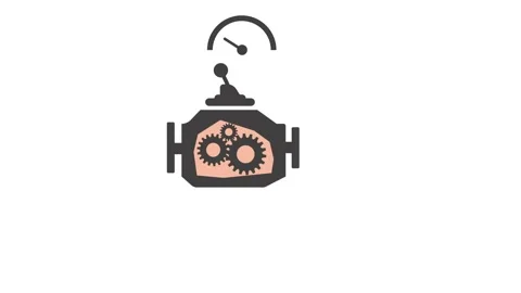 Engine animation on white background,best animation in 4k. Stock Footage 201005278