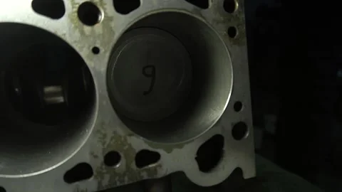 Engine assembly repair piston stroke 스톡 동영상 154427070