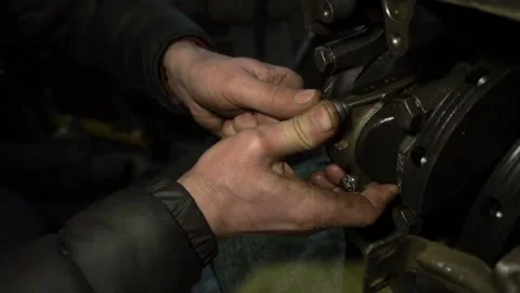 Engine assembly repair tuning Video stock 154427083