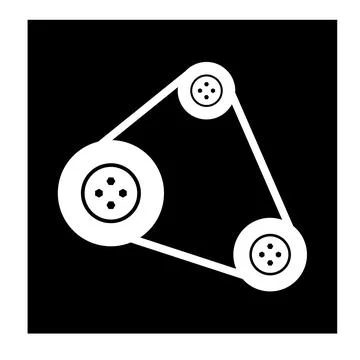 Engine belt icon Illustrazione stock
